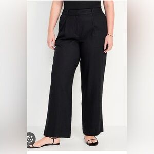 NEW Old Navy Extra High Waisted Wide Leg Taylor Trouser Pant Womens Large